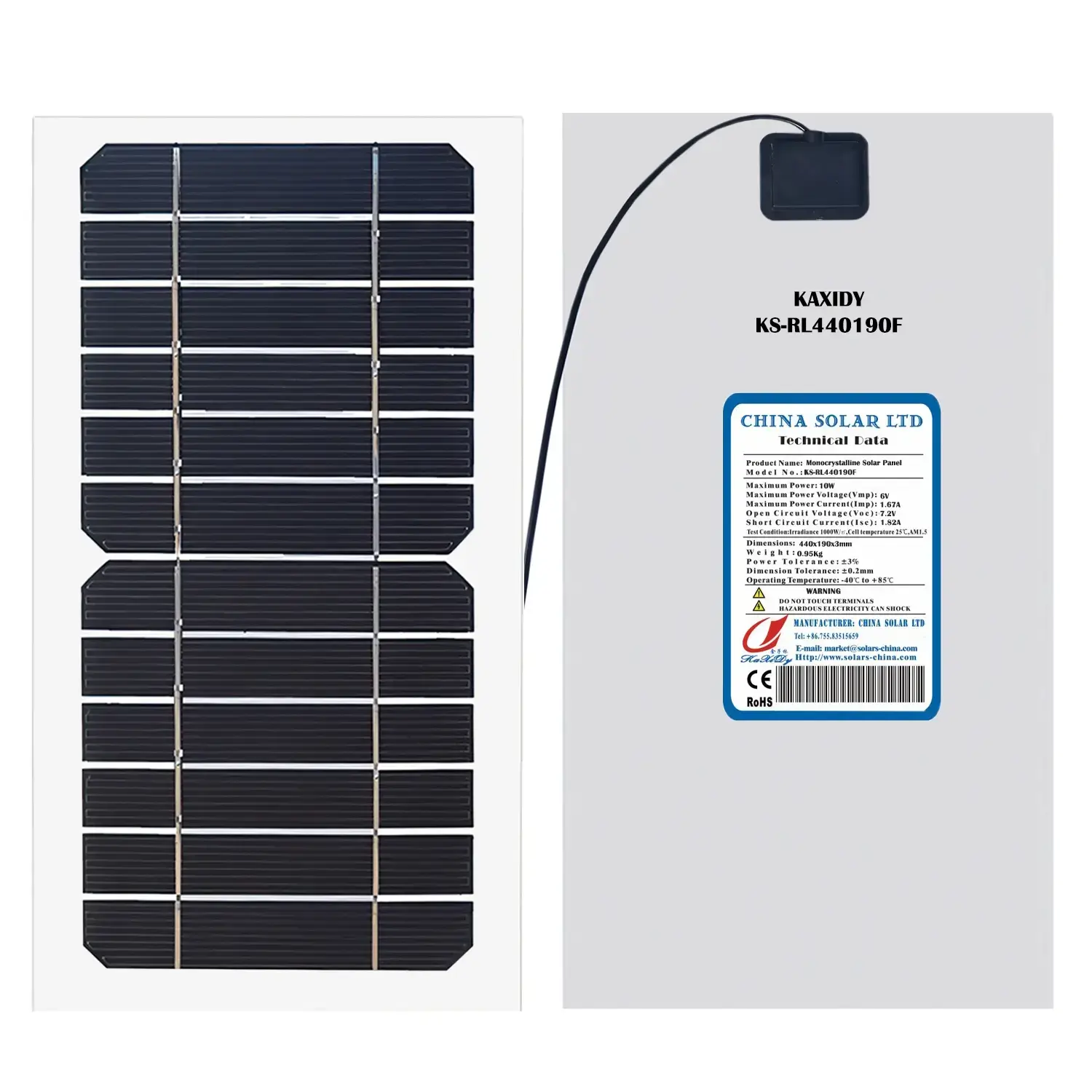 Flexibel Zonnepaneel 10W 6V