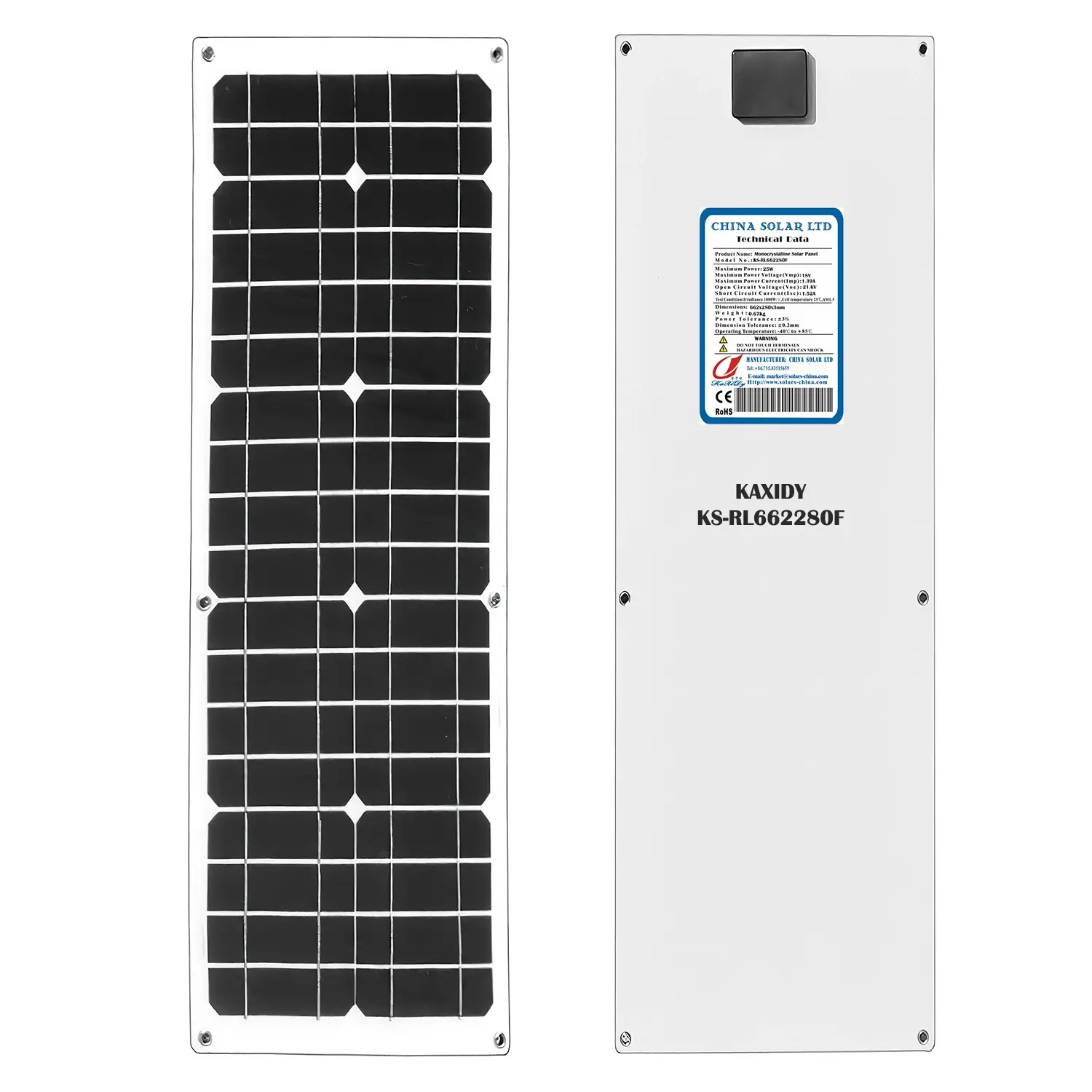 Monokristallijne Zonnepanelen 25W