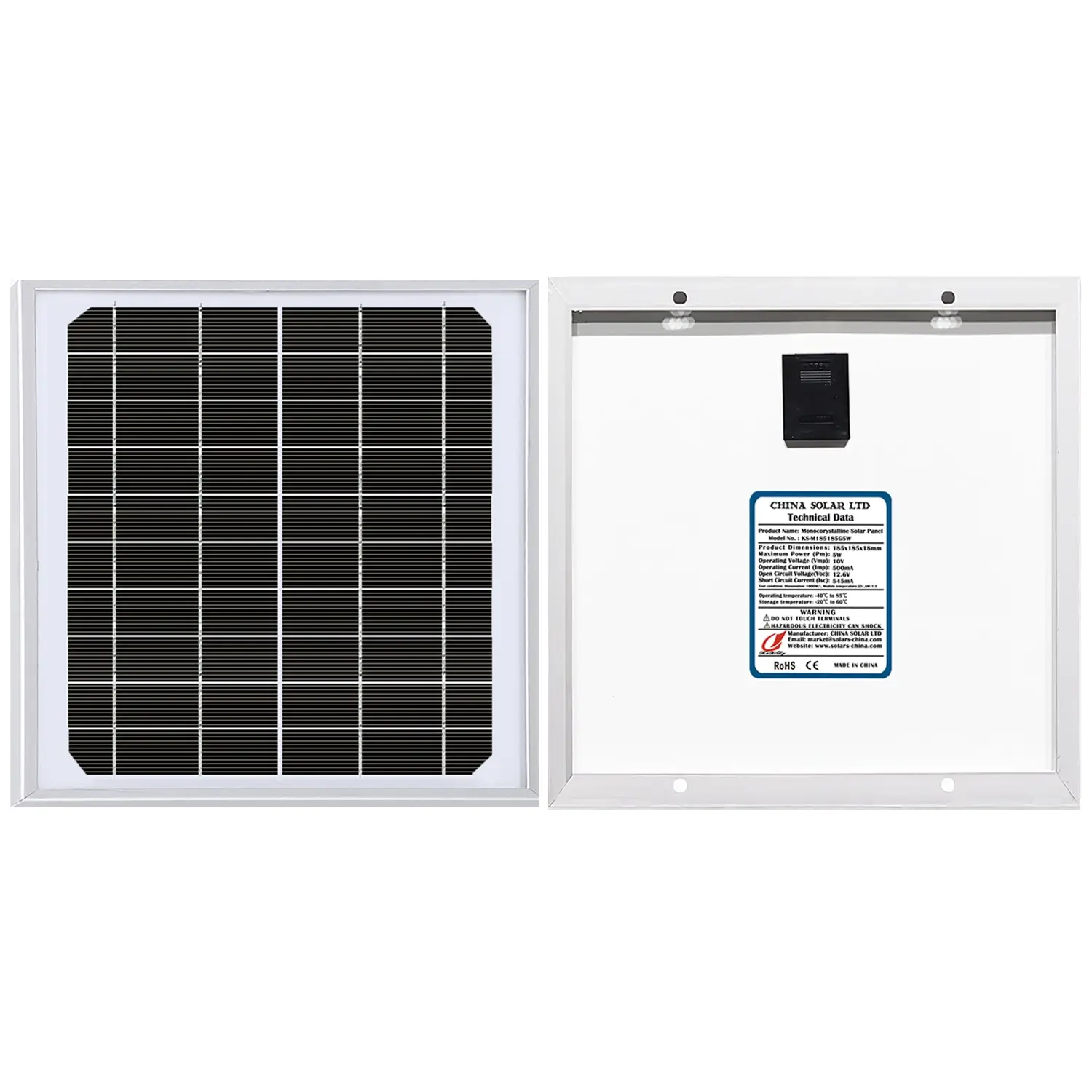 Monokristallijne Zonnepanelen 5W