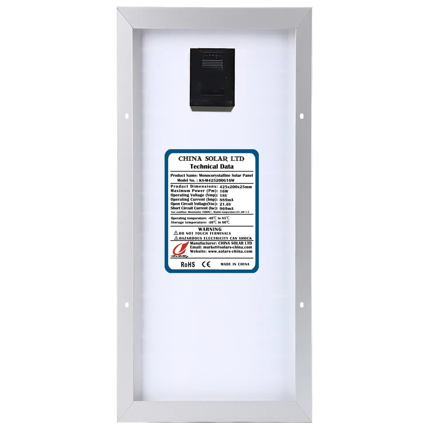 Fotovoltaïsch Zonnepaneel 15W