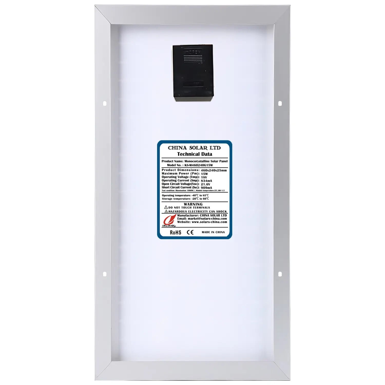 25W Fotovoltaïsch Zonnepaneel