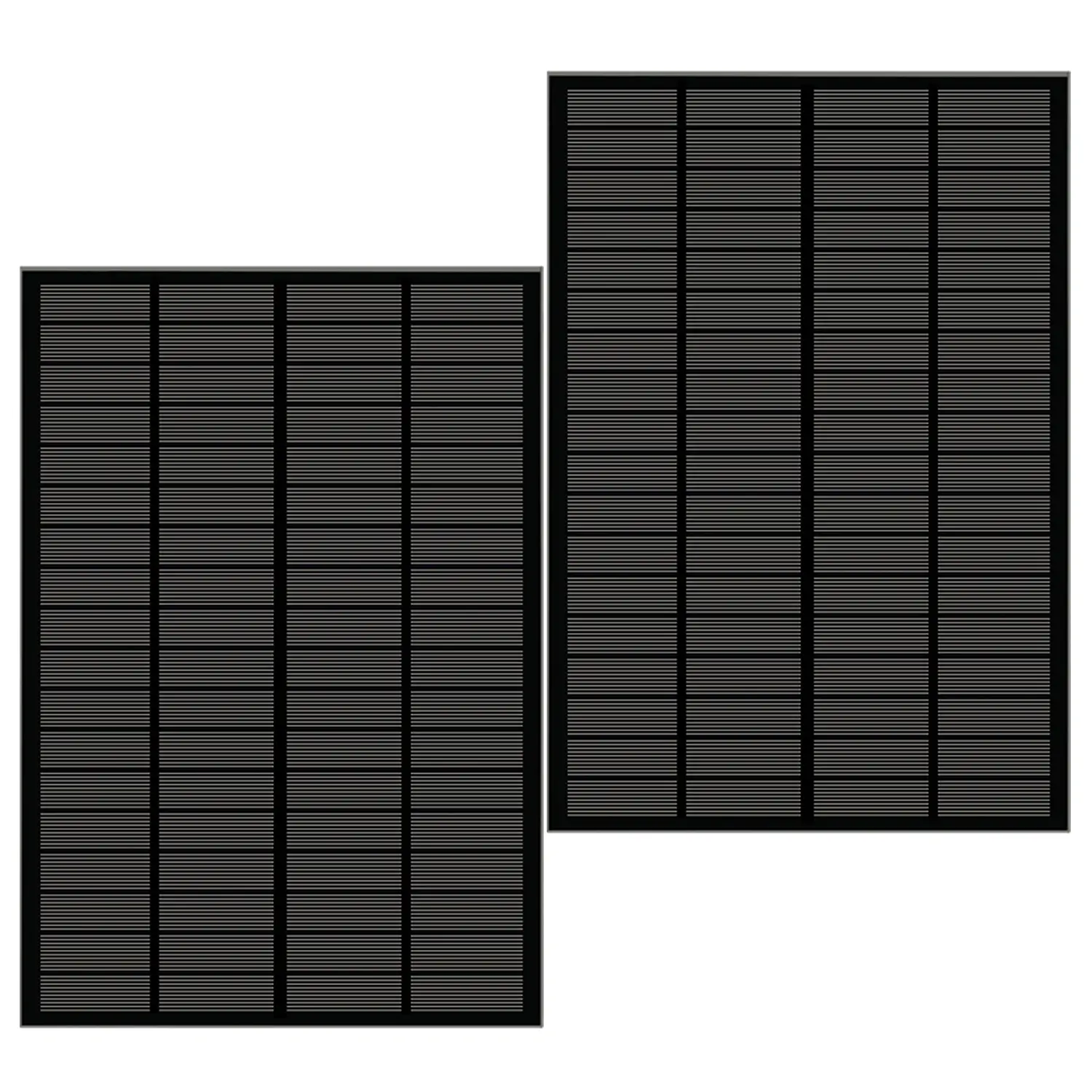 Zwart Glas Zonnepaneel 3W 9V