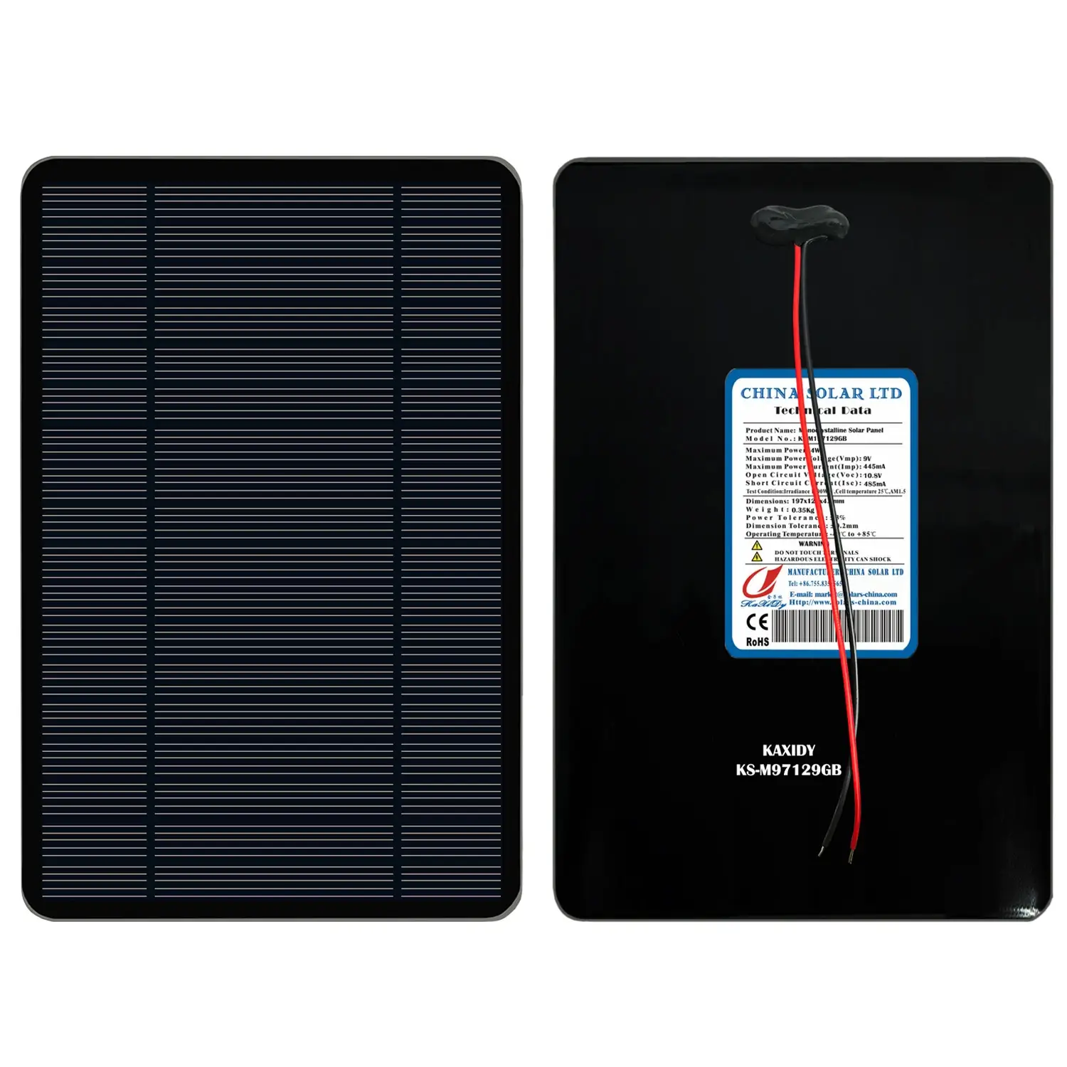 Fotovoltaïsch Zonnepaneel 4W 9V