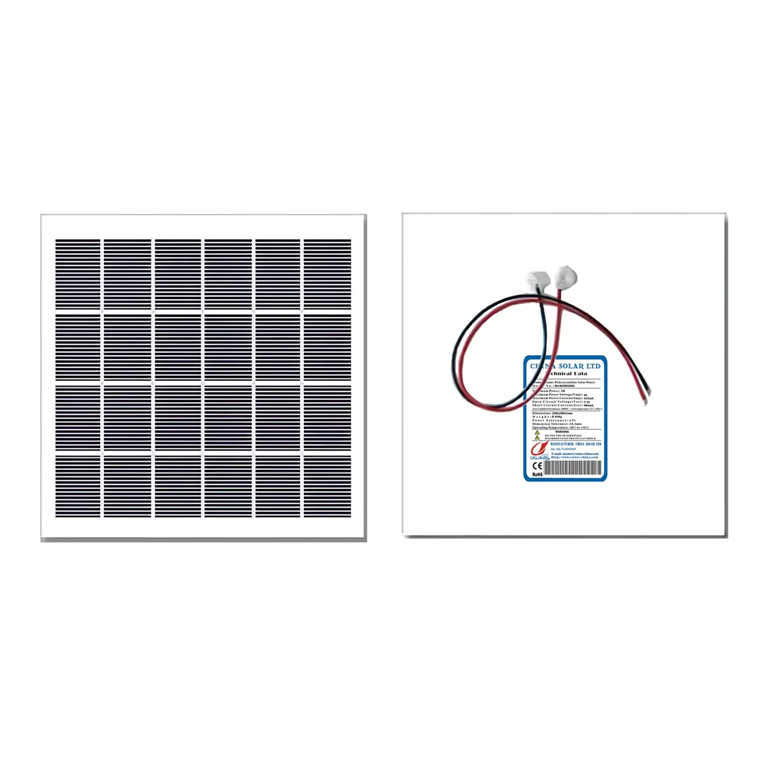 Fotovoltaïsch Zonnepaneel 5W 6V