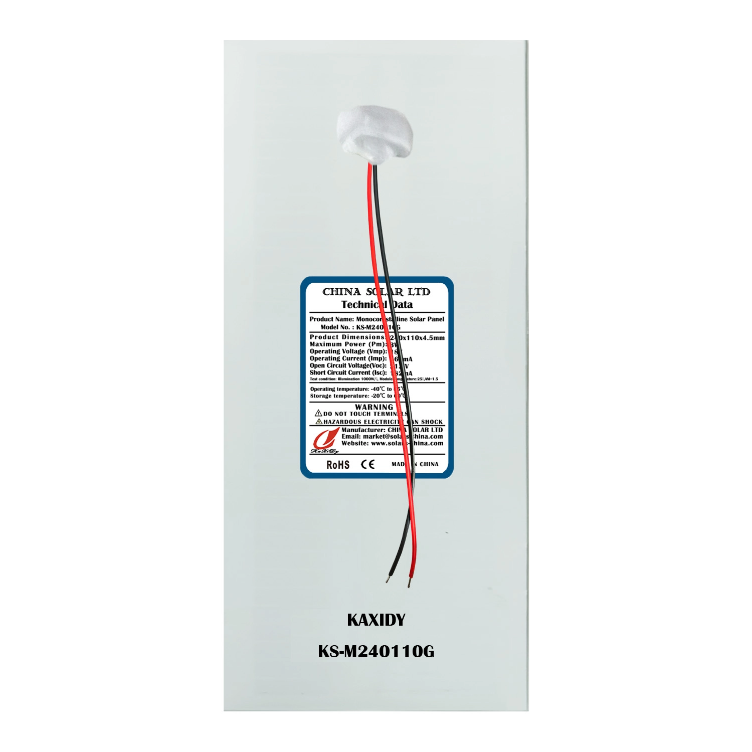 Fotovoltaïsch Zonnepaneel 18V