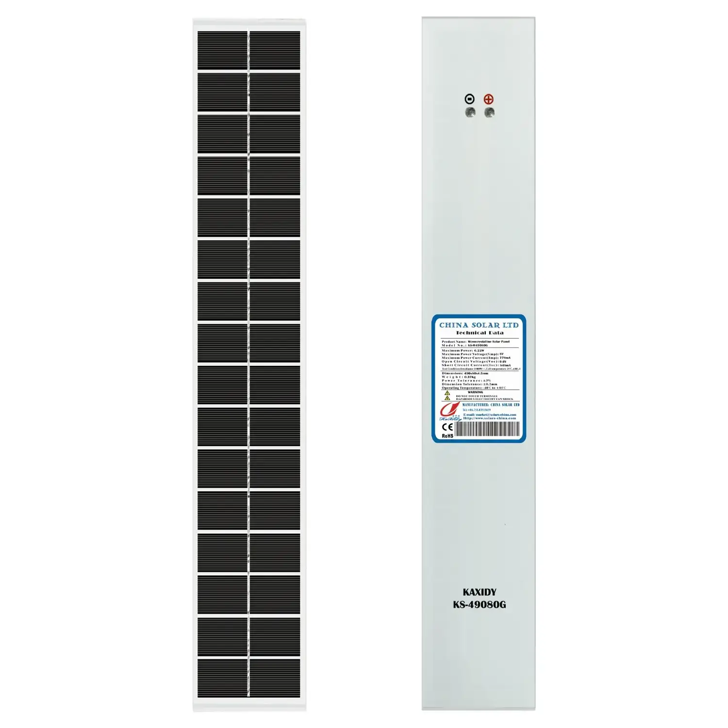 Lang Zonnepaneel 6W