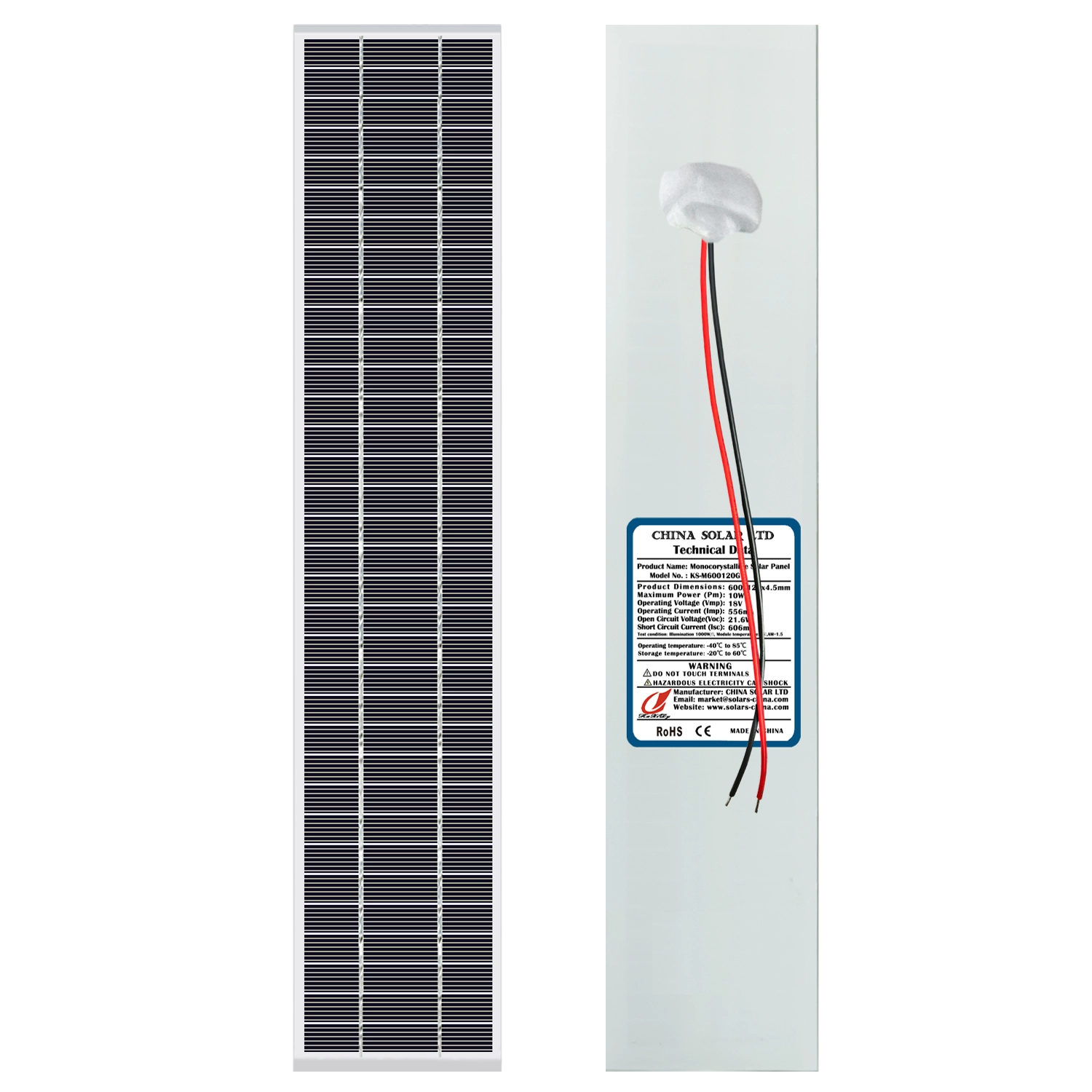 10W Monokristallijn Zonnepaneel