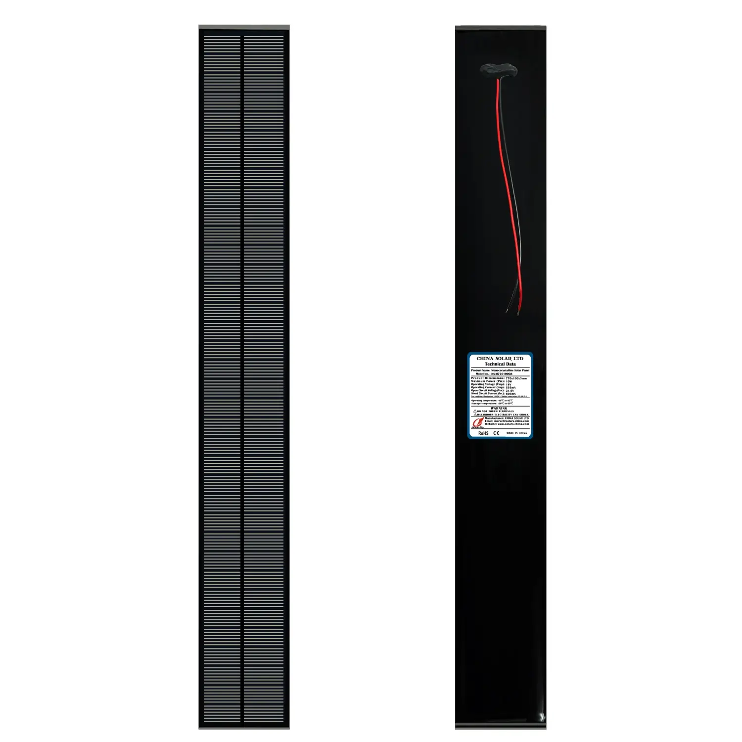 10W Lang Zonnepaneel