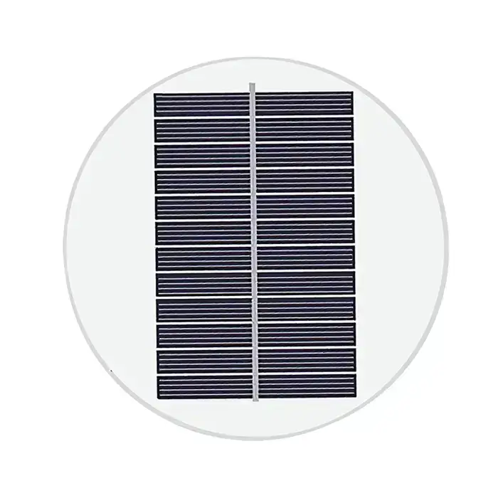 rond glazen zonnepaneel