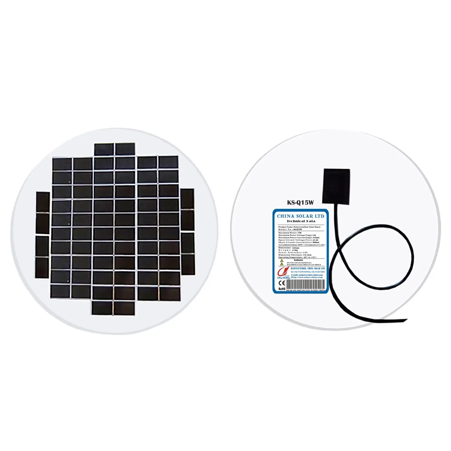 ronde zonnepanelen voor verlichting