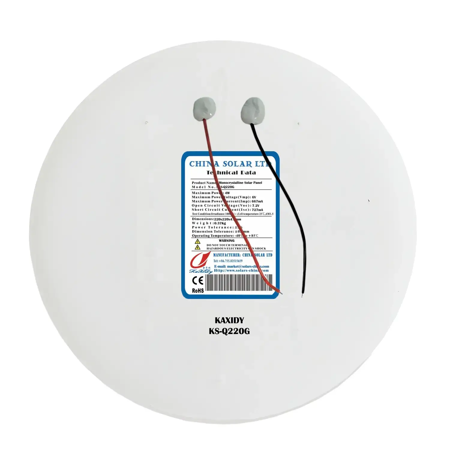4W Rond Zonnepaneel